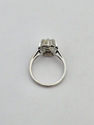 Bague 51 Bague solitaire vintage avec diamant 1.3 ct 58 Facettes