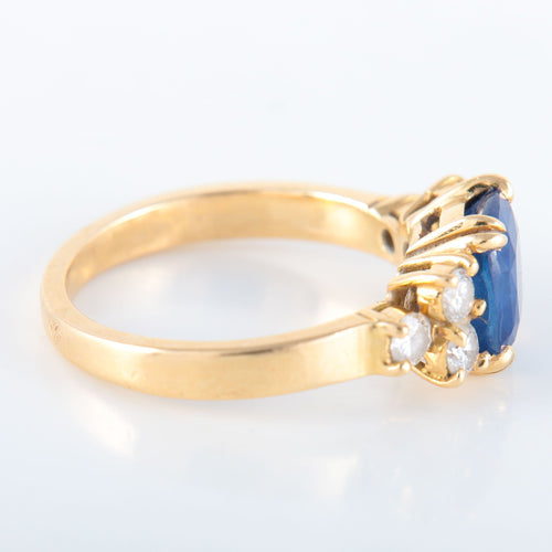 Bague 52 Bague Saphir de Ceylan Diamants 58 Facettes 8173