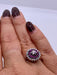Ring 55 Vintage ruby ​​diamond ring 58 Facettes