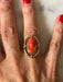 Ring 50 Cameo ring Yellow gold Coral 58 Facettes