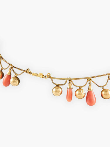 Collier Collier Corail Or jaune 58 Facettes