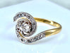 Ring 55 Diamond tourbillon ring circa 1900 58 Facettes AB179