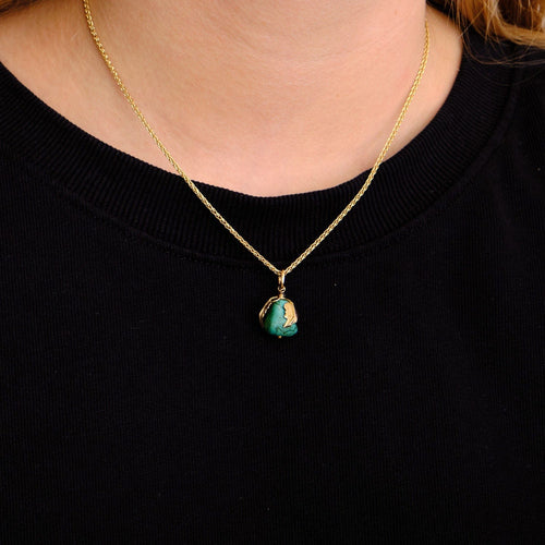 Pendentif Pendentif Or Turquoise 58 Facettes