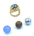 GILBERT ALBERT ring. Gold ring and interchangeable balls 58 Facettes
