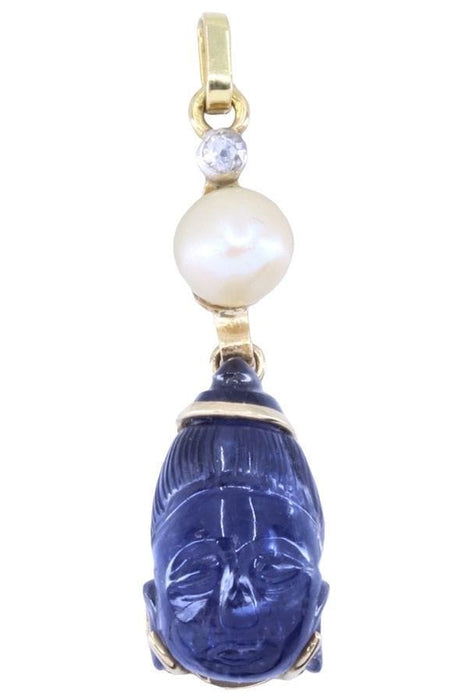 Pendentif PENDENTIF PERLE BOUDDHA AMÉTHYSTE ET DIAMANT 58 Facettes 069161