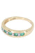 EMERALD AND DIAMOND HALF ALLIANCE RING 58 Facettes 066161
