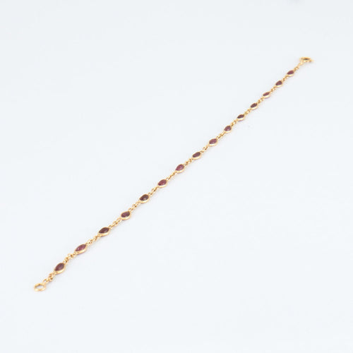 Bracelet Bracelet en Or jaune & rubis 58 Facettes EL18