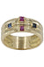 Ring Bangle ring, sapphire, ruby 58 Facettes 063461