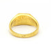 Ring 58 Square Signet Ring Yellow Gold 58 Facettes D359736LF
