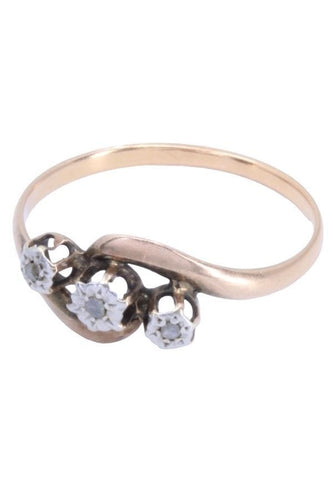 Bague 57 BAGUE NAPOLÉON III DIAMANTS 58 Facettes 064701