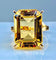 Bague 57 Bague Or jaune Citrine 58 Facettes AB278
