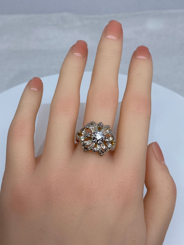 Bague Bague style Napoléon lll , Diamants 58 Facettes