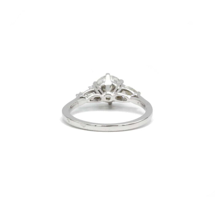 Bague Solitaire en or blanc, diamant 58 Facettes 220313R