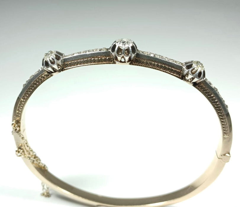 Bracelet Bracelet jonc, diamants 58 Facettes 54