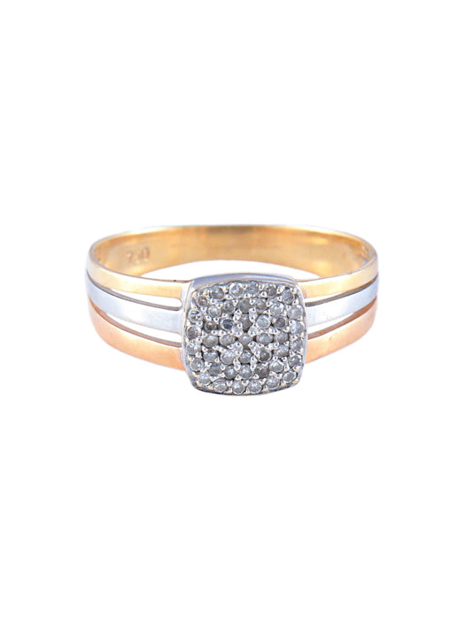 Bague 54 Bague Diamants Bicolore 58 Facettes