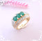 Bague 55 Bague Emeraudes, Diamants et Or 58 Facettes AA 1540