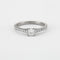 Bague 54 Bague Solitaire Or blanc Diamants 58 Facettes