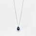 Necklace Necklace Pear Sapphire Diamonds 58 Facettes