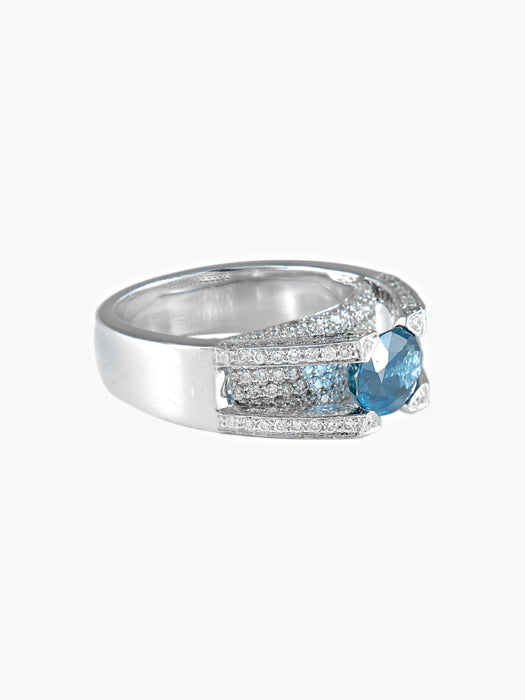 Bague 52 Bague Saphir et Diamants 58 Facettes