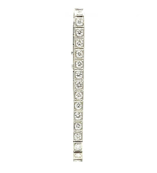 Bracelet Bracelet Art Déco or platine et diamants 58 Facettes