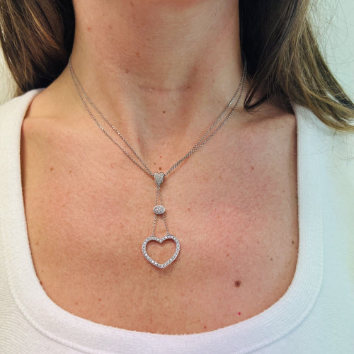 Collier Collier/Pendentif Or Blanc et Diamants 58 Facettes 20400000510/Lil