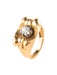 Ring Yellow Gold and Diamond Ring 58 Facettes