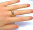 Bague 53 Bague jonc en or jaune 18 carats, saphir et diamants. 58 Facettes AB274