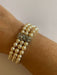Bracelet White pearl cuff bracelet 58 Facettes