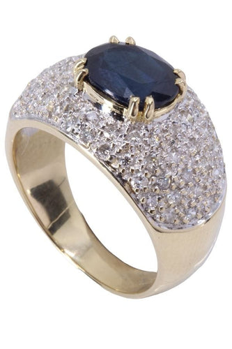 Bague 60 BAGUE SAPHIR DIAMANTS 58 Facettes 074801