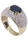 Bague 60 BAGUE SAPHIR DIAMANTS 58 Facettes 074801