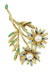 ENAMEL AND PEARL FLORAL BROOCH BROOCH 58 Facettes 048711