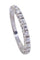 Bague 54 DEMI-ALLIANCE DIAMANTS 0.20ct 58 Facettes 074331