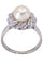 Bague BAGUE MODERNE PERLE ET DIAMANTS 58 Facettes 074411