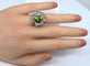 Bague Bague Art Déco Platine diamants et péridot 58 Facettes