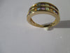 Ring Gold multicolored fine stone bangle ring 58 Facettes