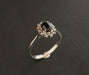 Ring 62 Marguerite Sapphire Diamond Ring 58 Facettes
