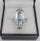 Bague 52.5 Bague Or gris Aigue-marine 58 Facettes