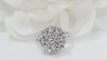 Bague 54.5 Bague double entourage en or blanc et diamants 58 Facettes 31982