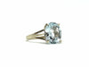 Ring 57 White gold and aquamarine ring 4.60 carats 58 Facettes 24/10-14