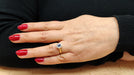 Ring 54 Sapphire and diamond daisy ring 58 Facettes FA-5
