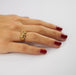 Ring 54 Yellow Gold Diamond Ring 58 Facettes 3636 LOT
