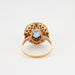 Ring Blue Topaz Ring Diamonds 58 Facettes