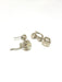 Boucles d'oreilles Dormeuses en or blanc, diamants 58 Facettes