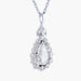 Pear Diamond Pendant Necklace on Chain 58 Facettes