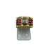 Ring Tank ring in yellow gold, ruby, diamond 58 Facettes