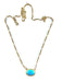 Collier Collier turquoise cabochon 58 Facettes