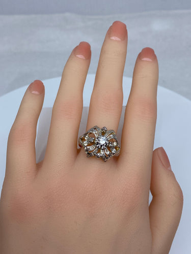 Bague Bague style Napoléon lll , Diamants 58 Facettes