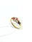 Bague 58.5 Bague or diamants Rubis 58 Facettes
