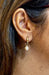 Earrings 18 carat yellow gold earrings and removable pearls 58 Facettes