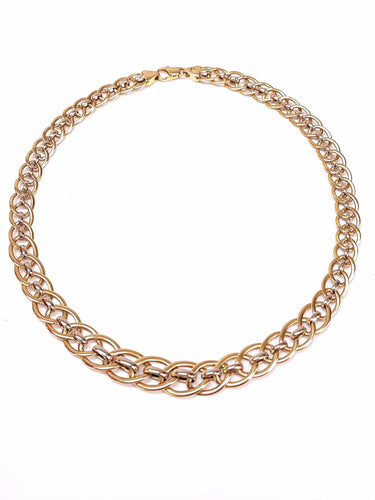 Collier Collier anneaux 2 Ors 58 Facettes COL.ANOPLA-896